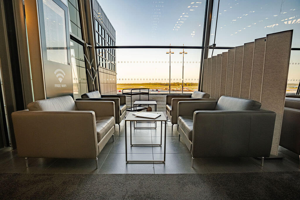 Airport Hamburg boConcept Lounge view Airfield Airport Hamburg boConcept Lounge view Airfield